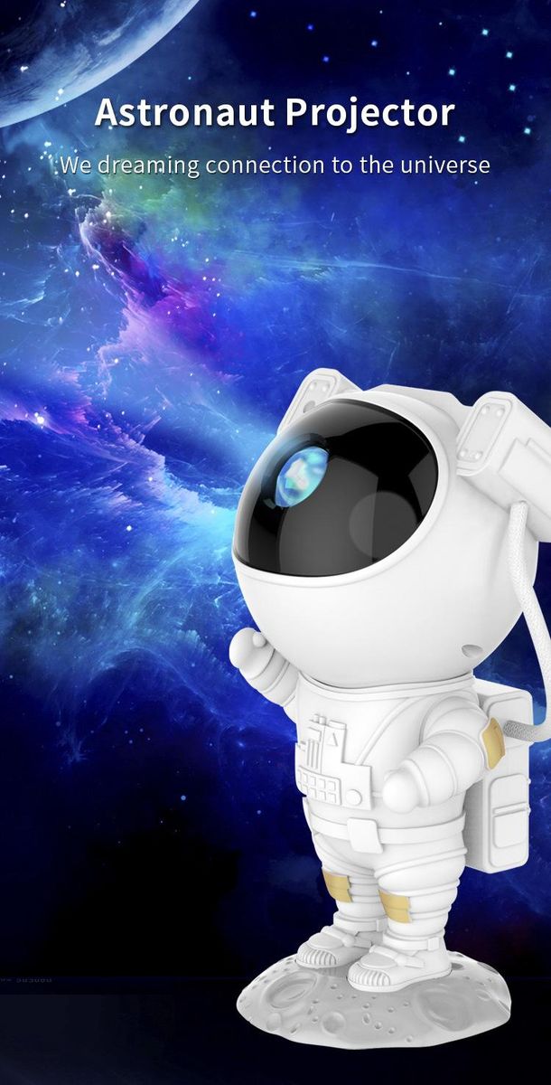 Creative Astronaut Projector USB Table Lamp-Recharging Type