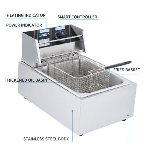 Boma - 6L - Electric Deep Fryer - 2500W - BM-81