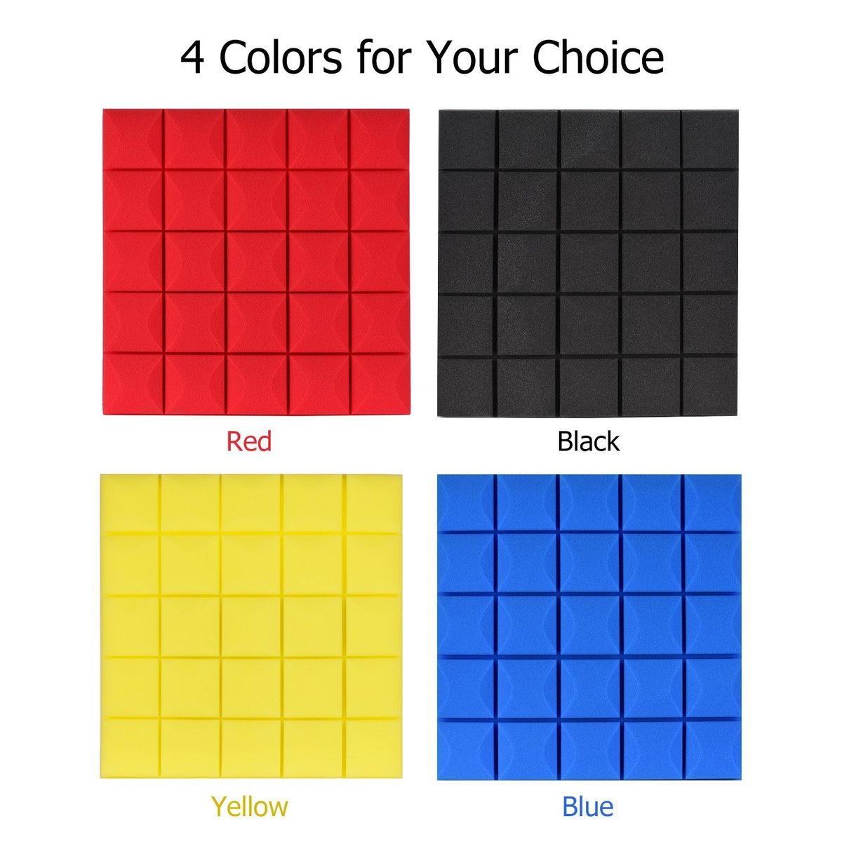 6 Pack Set Acoustic Foam Panels High Density Soundproof