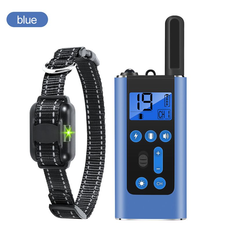 800m Electric Dog Training Collar  Waterproof Rechargeable Pet Anti Bark Control Collar For Dogs Electric Shocker