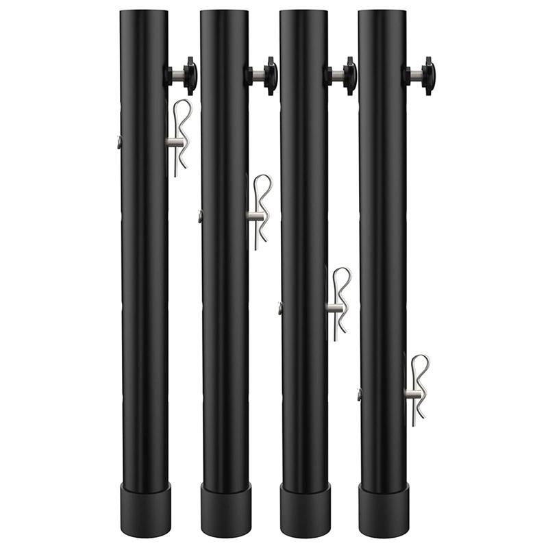 Table Leg Extenders for Folding Tables StraightBent Leg Folding Table Leg Extensions Heights Adjustable Risers - 4PCS
