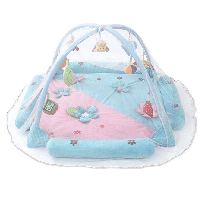 Baby Activity Playmat Infant Gym Educational Fitness Frame Game White
