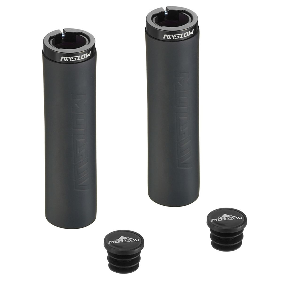 2Pcs Handlebar Cover Bicycle Right Left Handlebar Pad Black