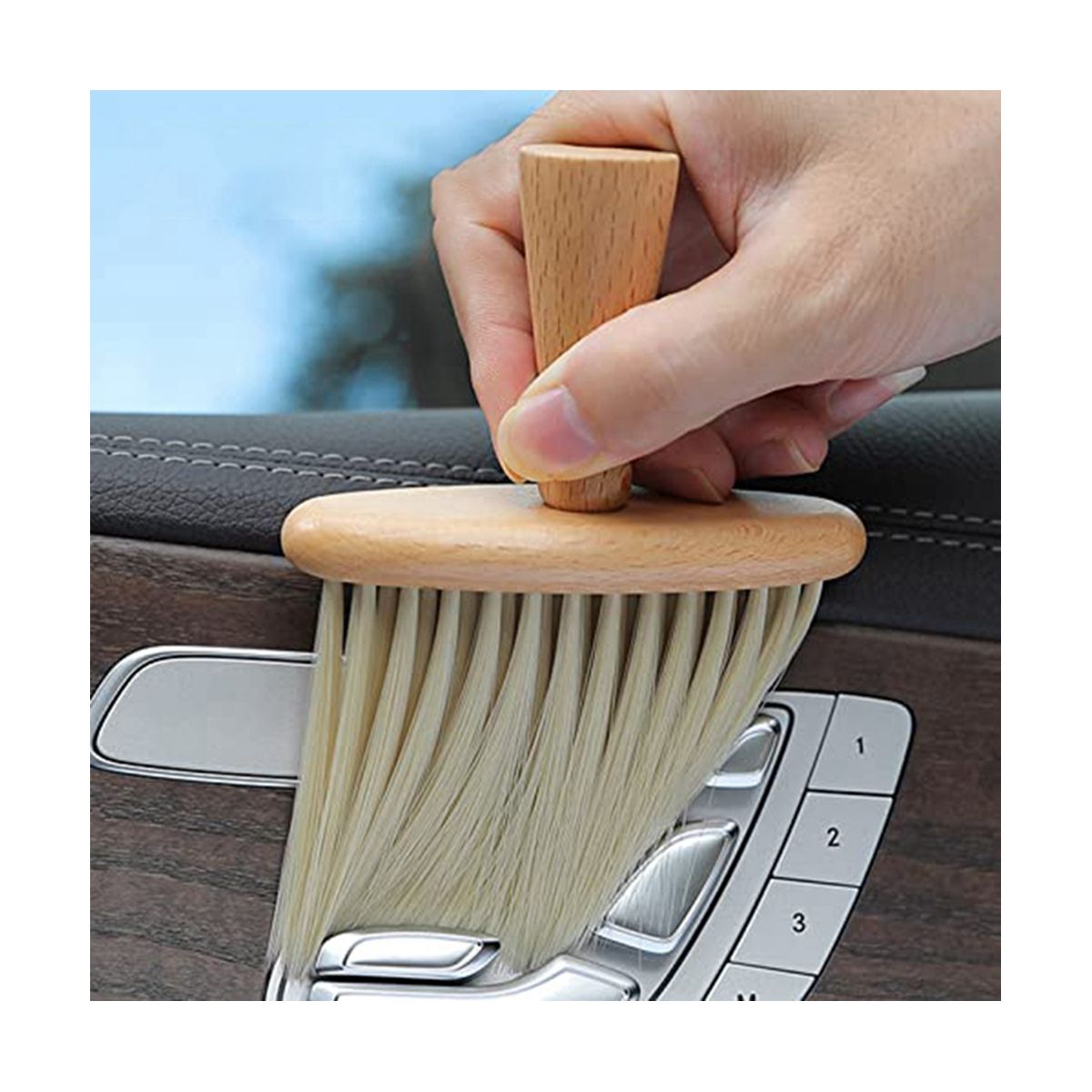 3PC Car Detailing Brush Car Interior Cleaning Dust Brush