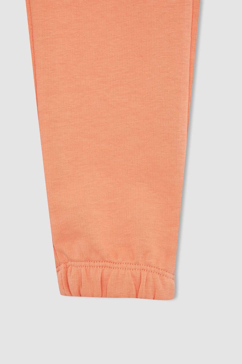 Girl - Regular Fit Knitted Bottom Trousers - Orange