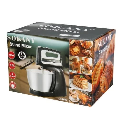 5 Speed Multi Food Electric Stand Mixer With 3.5l Stainless Steel Bowl