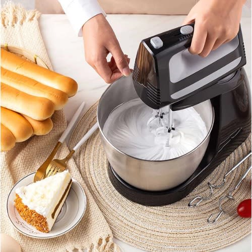 5 Speed Multi Food Electric Stand Mixer With 3.5l Stainless Steel Bowl