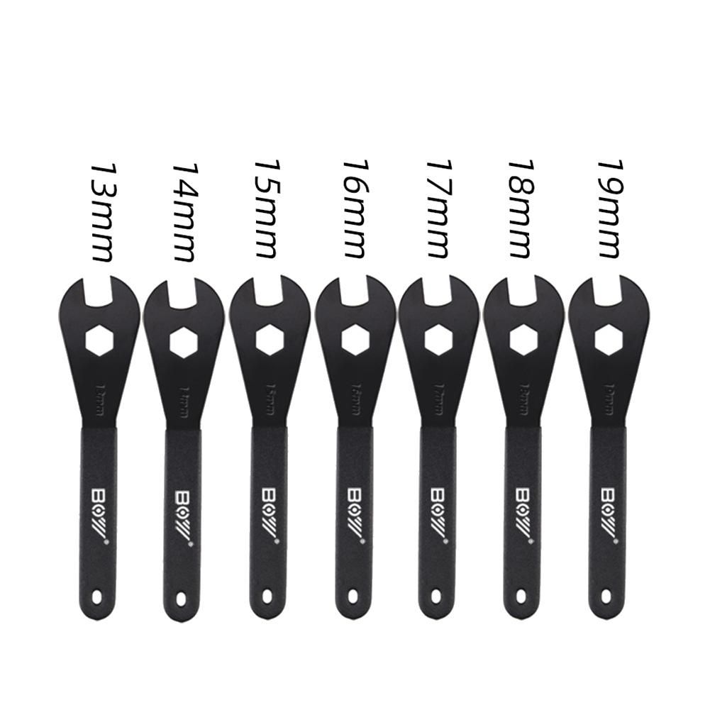 BOY 7Pcs Bike Hub Cone Wrench Wheel Axle Pedal