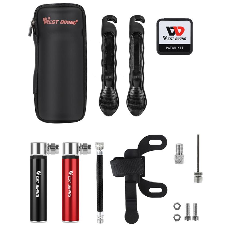 WEST BIKING Bicycle Repair Tool Kit Bike Pump Tire Tyre