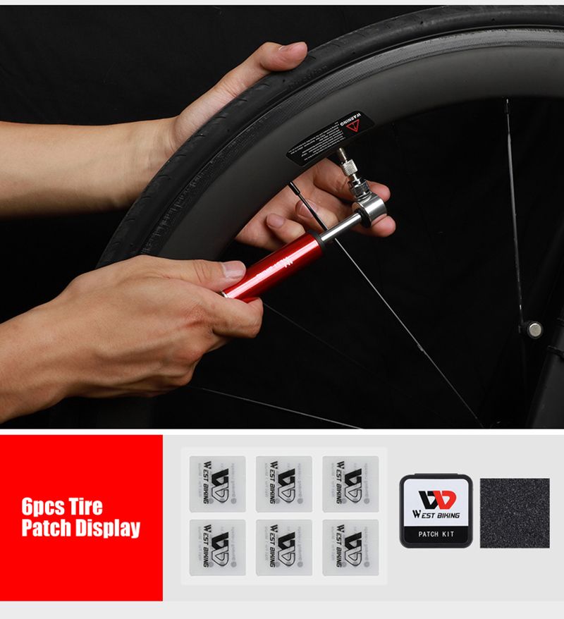WEST BIKING Bicycle Repair Tool Kit Bike Pump Tire Tyre