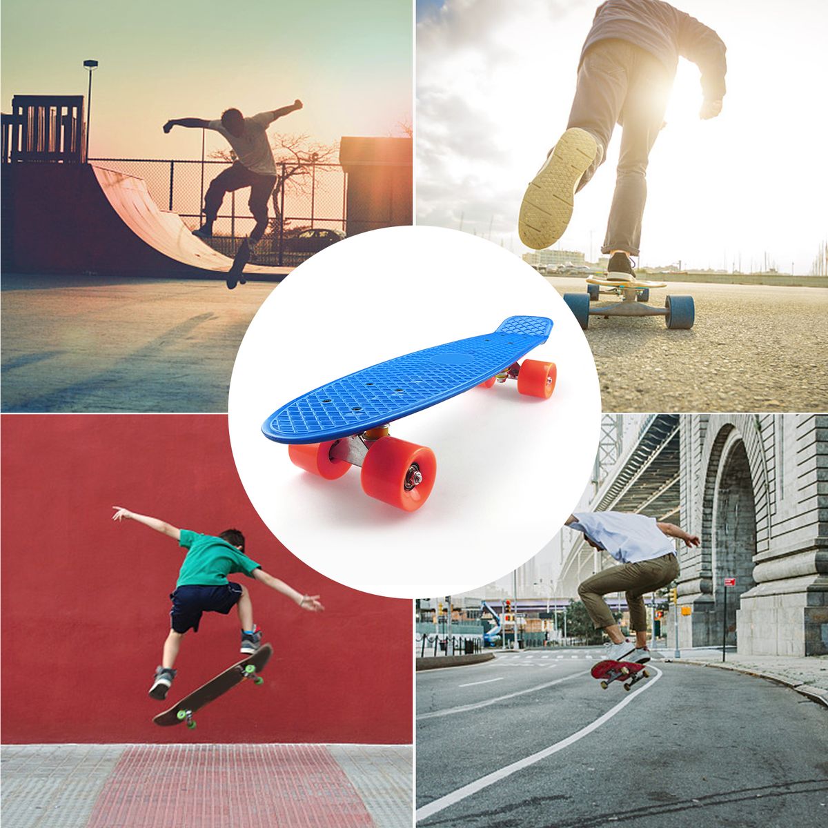 22'' Skateboard For Kids Boys Girls Youths Beginners Starter