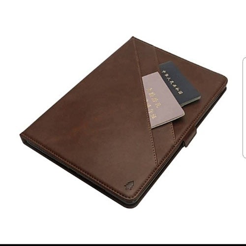 Pure Leather Case With Card Holder Wallet For iPad Pro 12.9