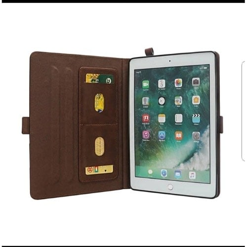 Pure Leather Case With Card Holder Wallet For iPad Pro 12.9