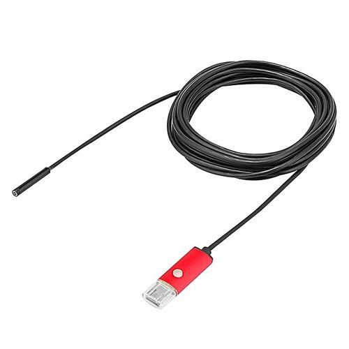 10M 7MM 2-in-1 USB Micro Connector Waterproof 6 LEDs Endoscope Borescope Inspection Wire Camera Support Win XP / 7 / 8 Vista Android Phones By HT