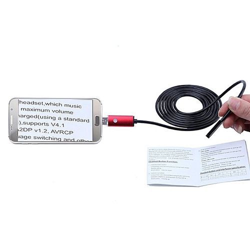10M 7MM 2-in-1 USB Micro Connector Waterproof 6 LEDs Endoscope Borescope Inspection Wire Camera Support Win XP / 7 / 8 Vista Android Phones By HT