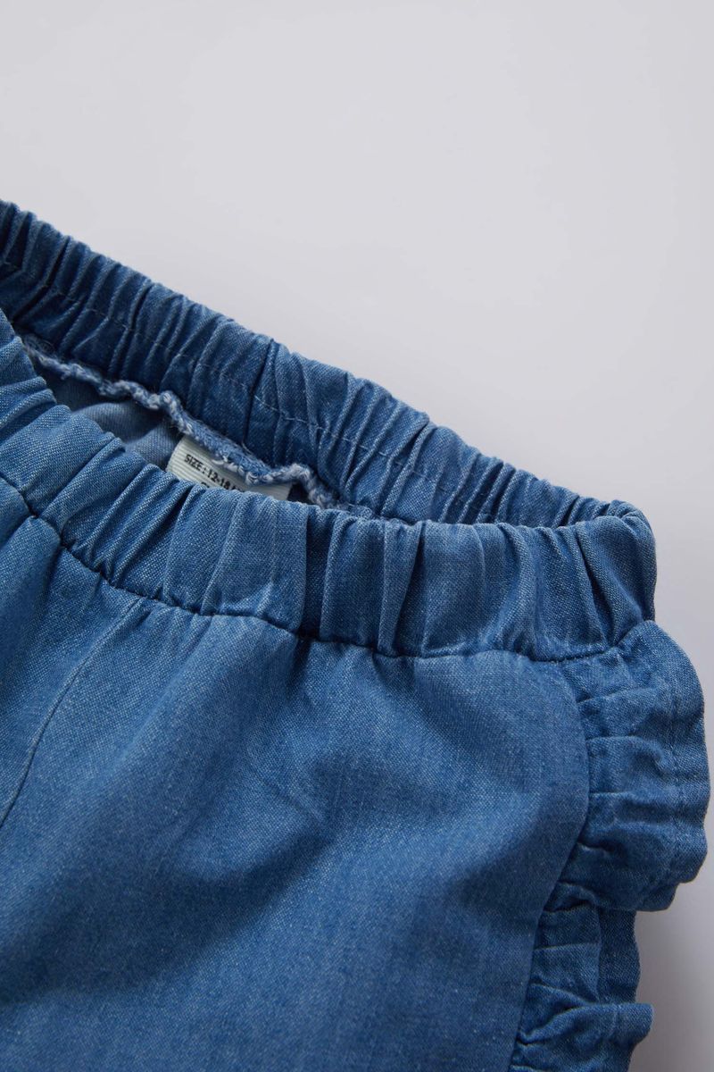 BabyGirl Casual Regular Fit Denim Short - Blue