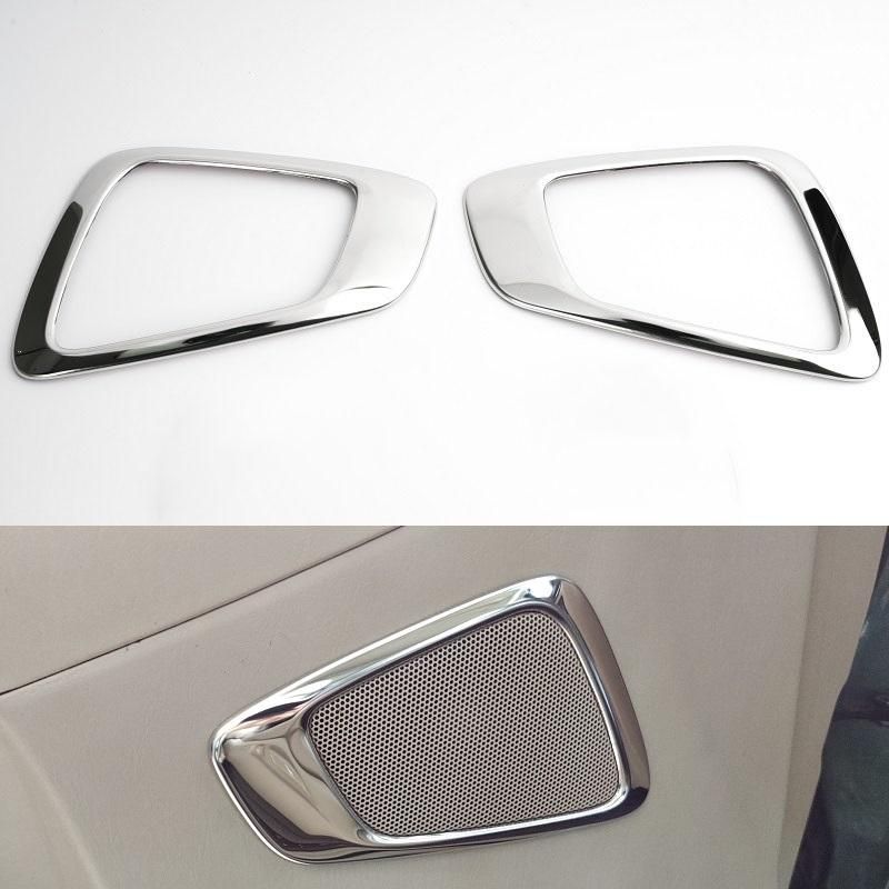 Front Door Audio Sound Stereo Speaker Tweeter Decorative Cover Frame For Toyota Land Cruiser Prado FJ120 Lexus GX460 2003-2009