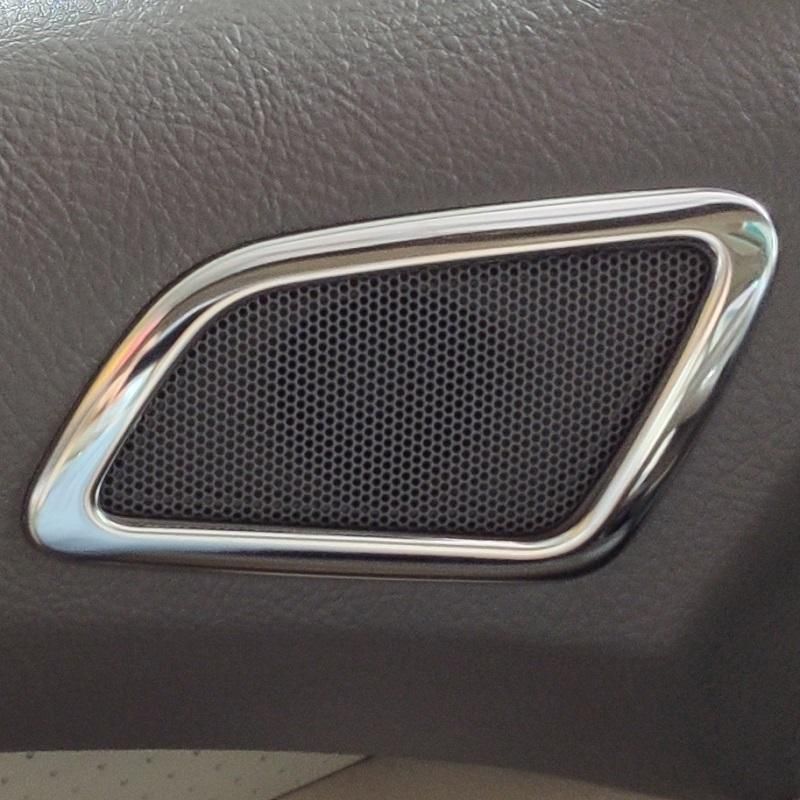 Front Door Audio Sound Stereo Speaker Tweeter Decorative Cover Frame For Toyota Land Cruiser Prado FJ120 Lexus GX460 2003-2009