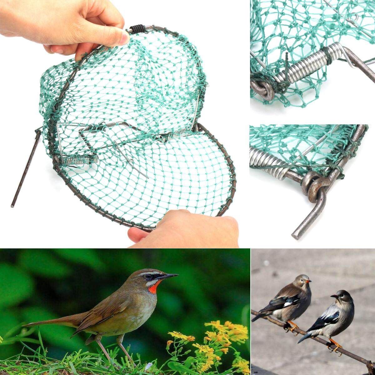 Heavy Duty 32CM Sparrow Pigeon Starling Bird Net Mesh Humane Live Trap Hunting