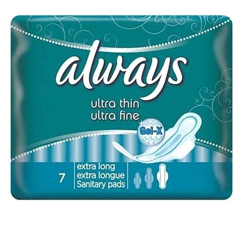 Ultra Sanitary Pad W/flexible Wings, Extra Long- 7Pads