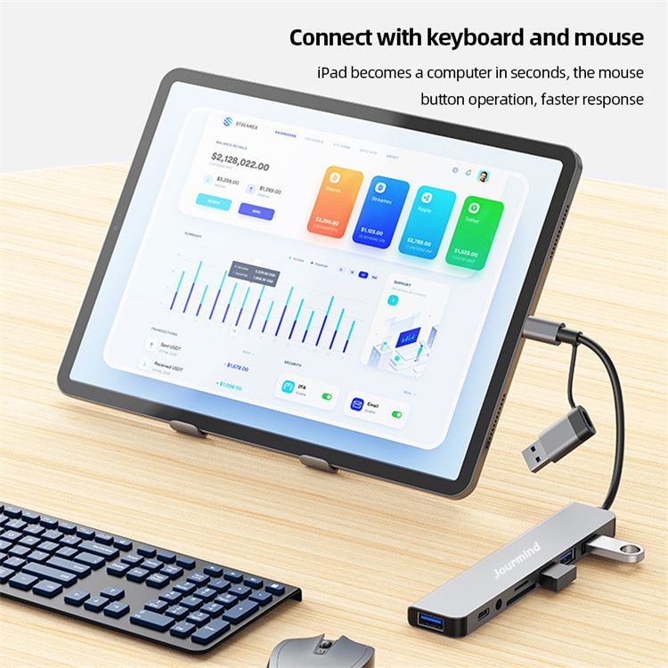 8in1 USB Type C Hub Multi Port Adapter Splitter Dock Station