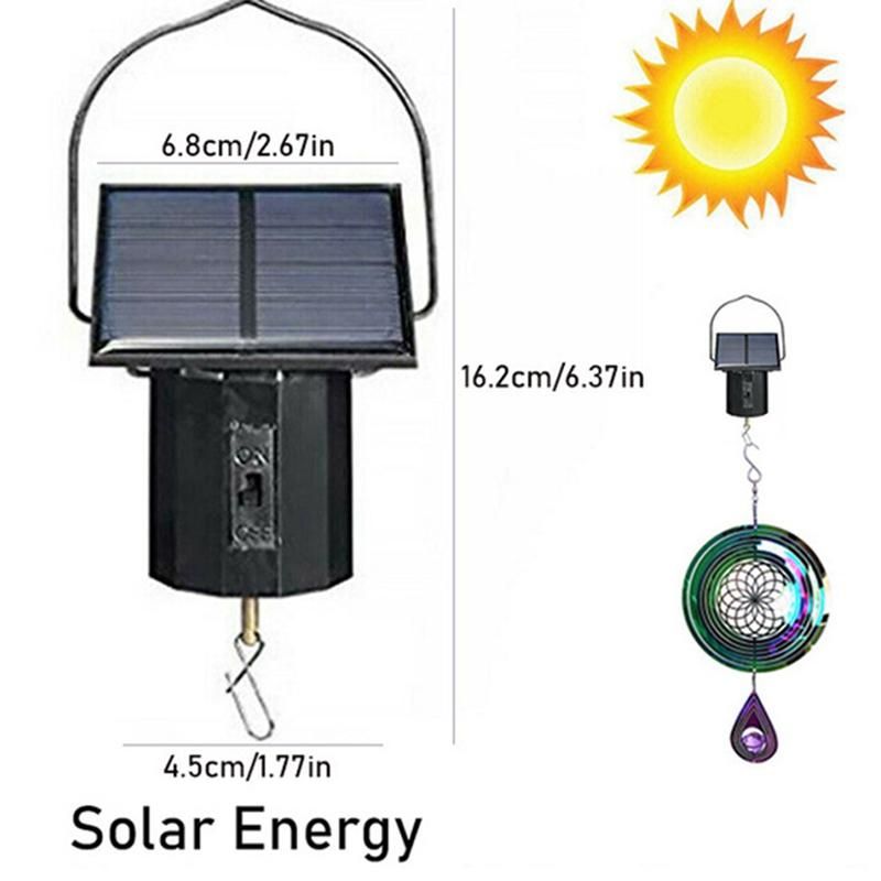 Wind Spinner Rotating Motor Solar Energy Electric Battery Powered Garden Decor Drives Wind Machine Windmill Motor