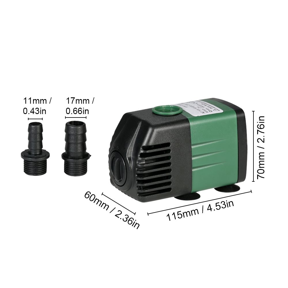 1500L/H 25W Submersible Water Pump For Aquarium Tabletop