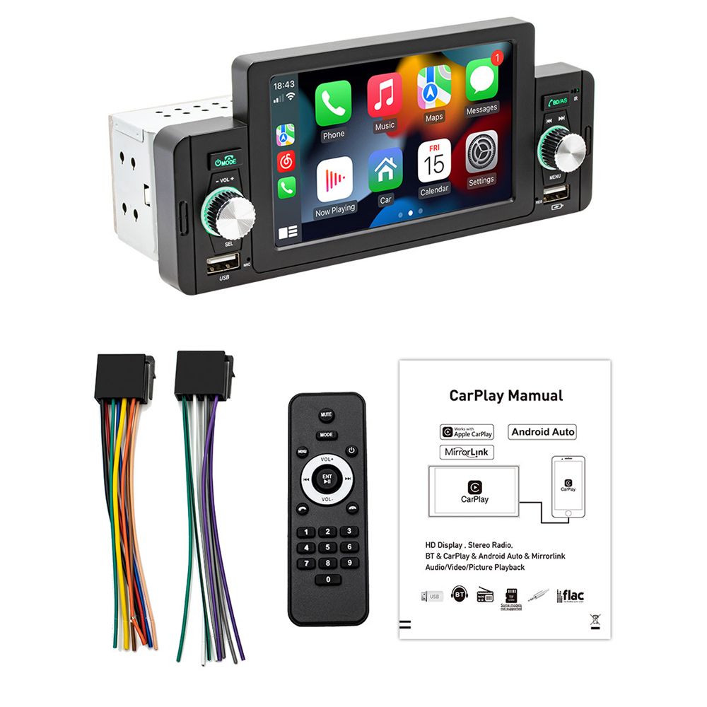 Car Stereo Bluetooth Radio 5 Inch FM Receiver MP5 Player