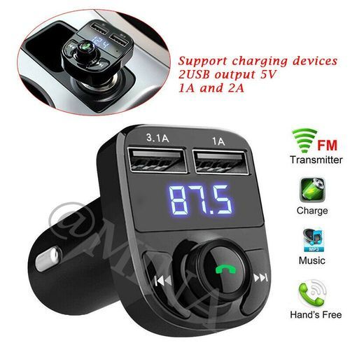 Wireless Mp3 Player/ Car Charger/ Bluetooth / FM Transmitter / 2.4A  /2 USB