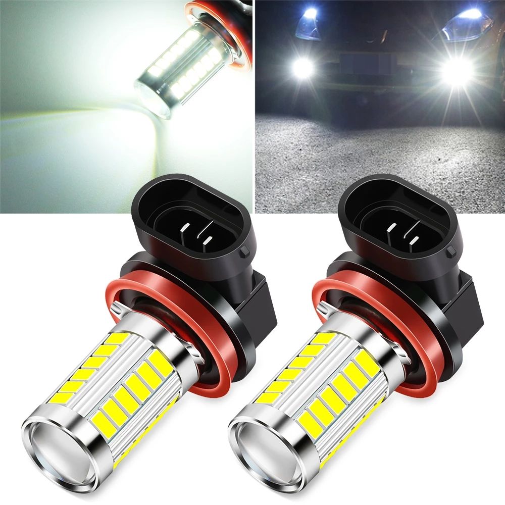 2Pcs H8 H11 Car Led Fog Lights Bulb For BMW 1 3 5 6 7 SERIES E90 E92 E93