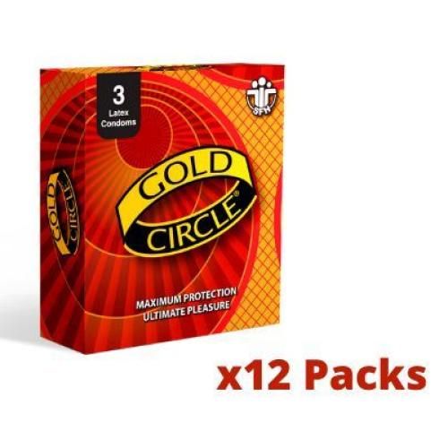 New Gold Circle Condom -12Packs (36 COUNTS)