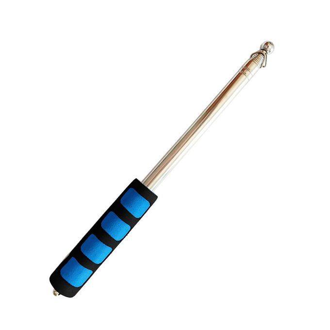 Guide Flag Pole Stainless Steel Teaching Pointer Tour 1.6m L Blue