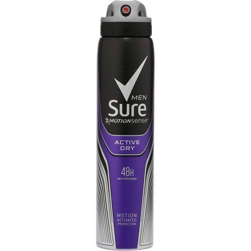 Men Active Dry Antiperspirant Deodorant Spray 250ml X2 Pcs