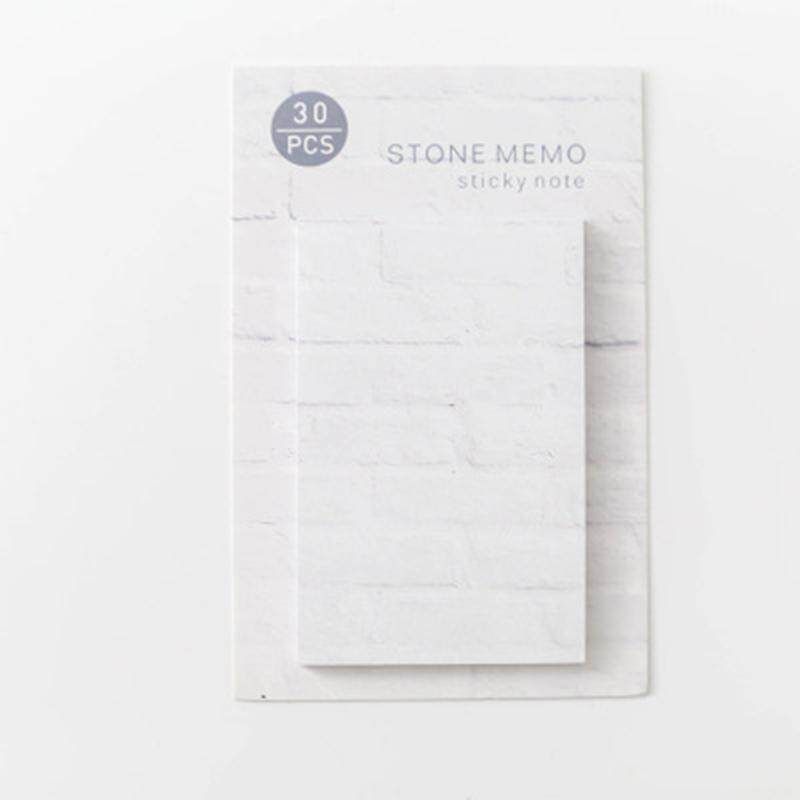 6 Pcs Creative Marbled Memo Pad Sticky Notes Memo Notebook Stationery Note Paper Stickers Office School Supplies JC06