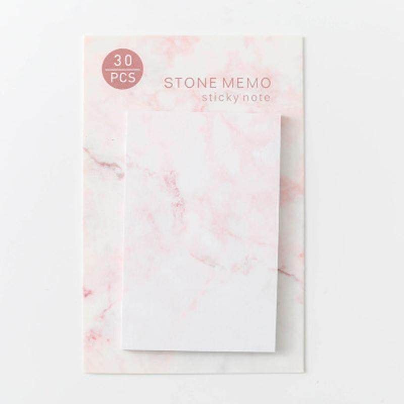 6 Pcs Creative Marbled Memo Pad Sticky Notes Memo Notebook Stationery Note Paper Stickers Office School Supplies JC06