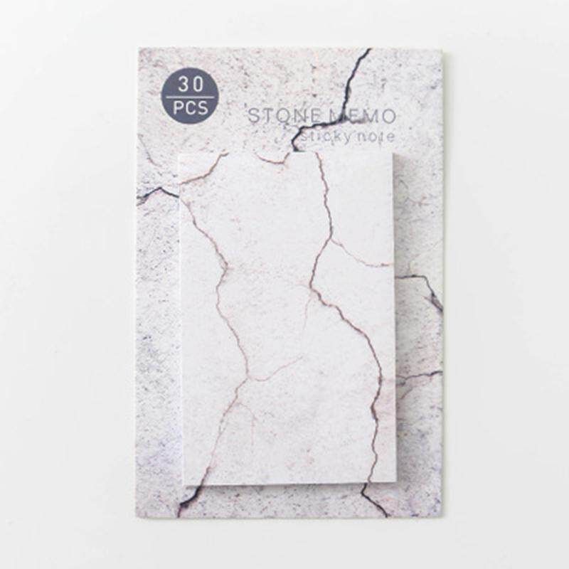 6 Pcs Creative Marbled Memo Pad Sticky Notes Memo Notebook Stationery Note Paper Stickers Office School Supplies JC06