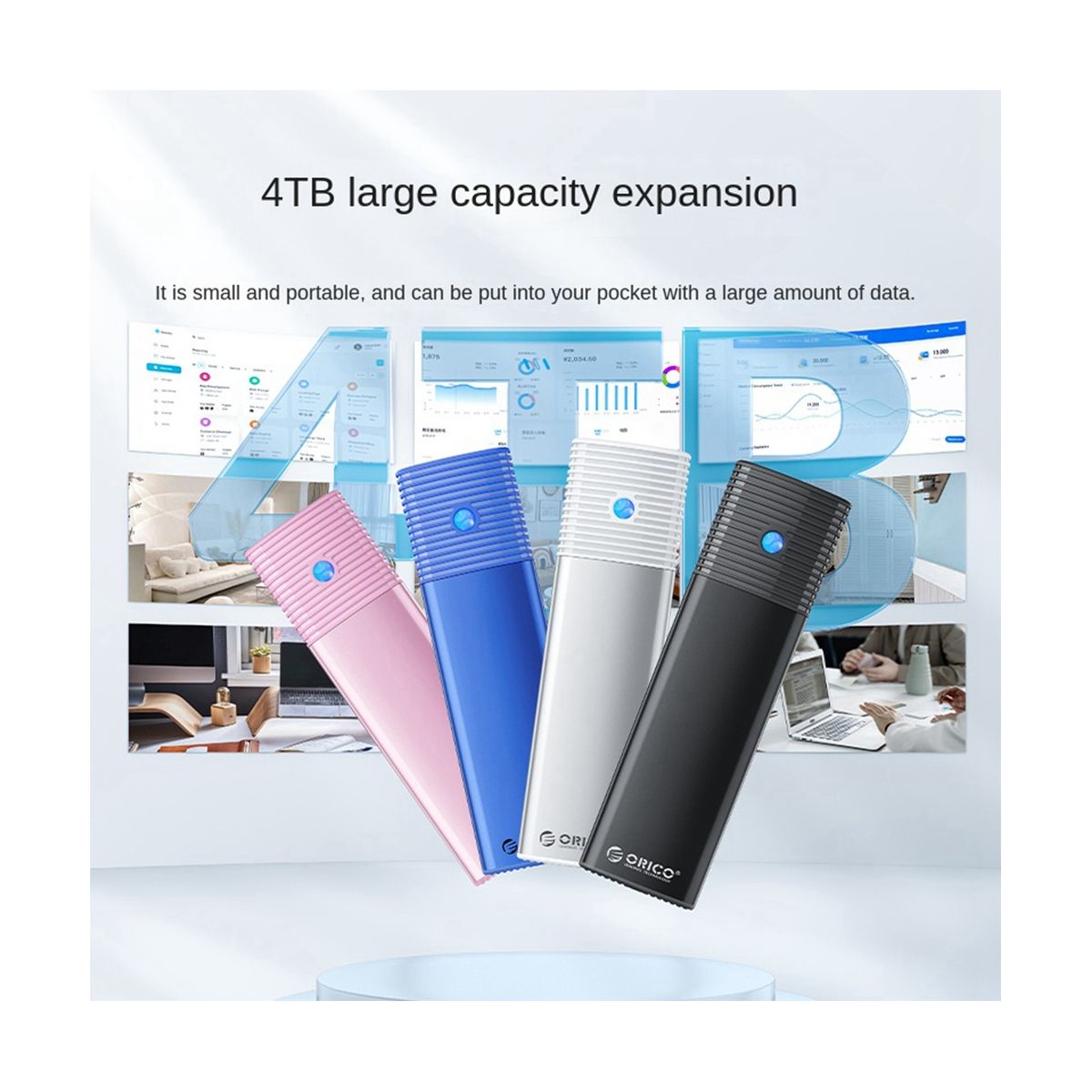 M2 SSD Case USB32 GEN 2 TYPE-C 5Gbps SATA SSD Box Support M2 NGFF SATA Protocol B Key Key SSD Silver