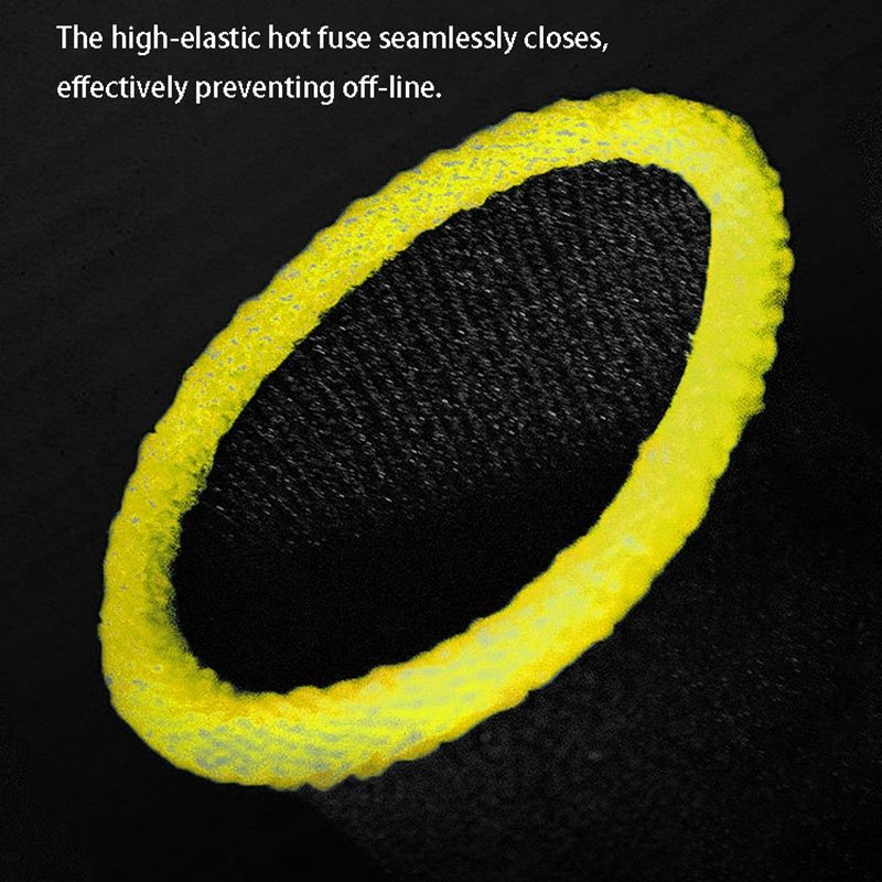 18-Pin Carbon Fiber Finger Sleeves Black & Yellow(12