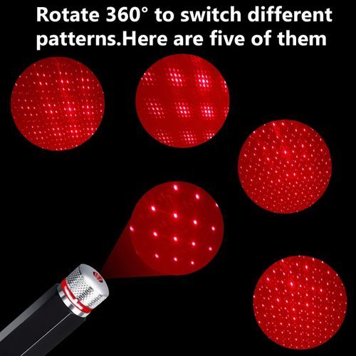 LED Car Roof Star Night Light Projector Atmosphere Galaxy Lamp USB Decorative Lamp Interior