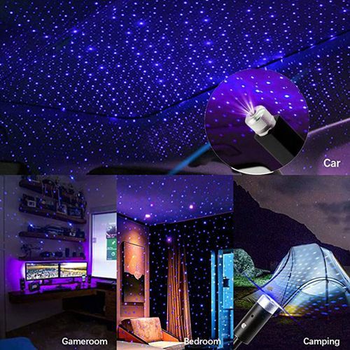 LED Car Roof Star Night Light Projector Atmosphere Galaxy Lamp USB Decorative Lamp Interior