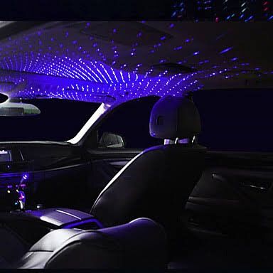 Romantic Car Usb Ambient Star Light, Auto Roof Star Projector Light