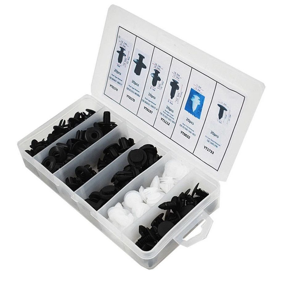 6 Size 100pcs Auto Fastener Car Clips Fastener Kit