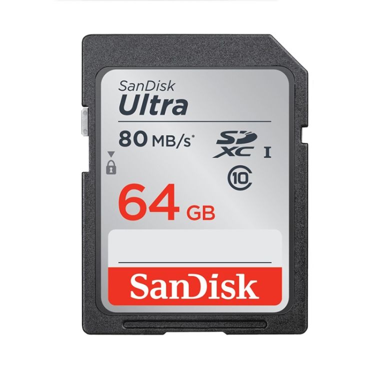 SanDisk Video Camera Memory Card, Colour: Silver Card, Capacity: 64GB