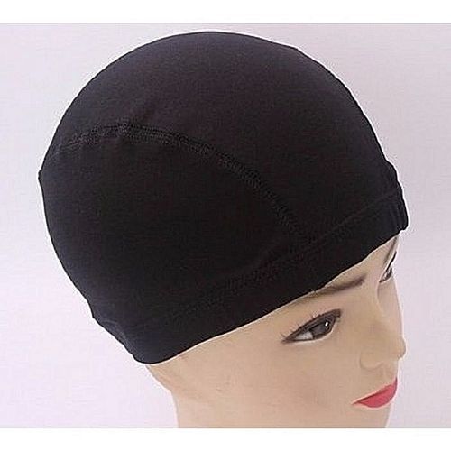Spandex Dome Cap-Black