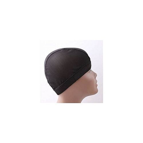 Spandex Dome Cap-Black