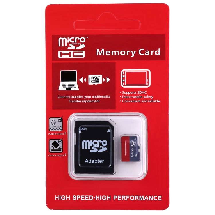64GB  Class 10 TF/Micro SDHC UHS-1(U1) Memory Card