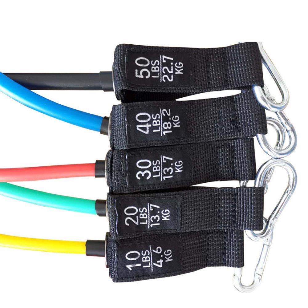 11pcs Fitness Puller Set Resistance Belt Kit Multifunctional
