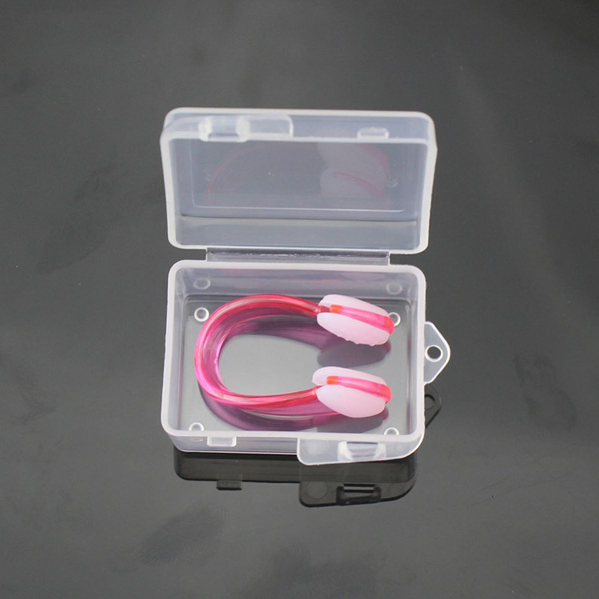Freediving Nose Clip Swim Nose Clip with Waterproof Pad Pink