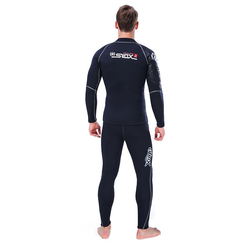 Wetsuit Top & Bottom 5mm SCR Long Sleeve Neopren Wetsuit