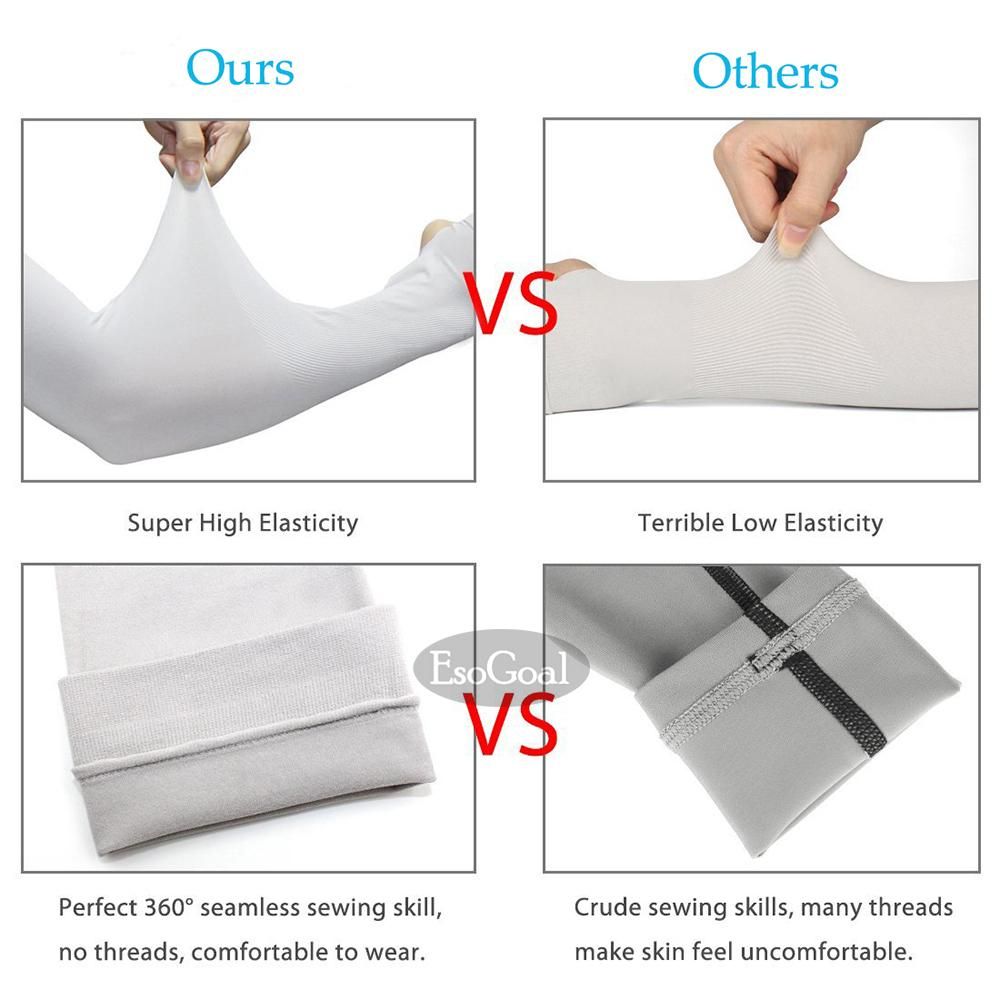 EsoGoal 5-Pairs Arm Cooling Sleeves UV Sun Protection